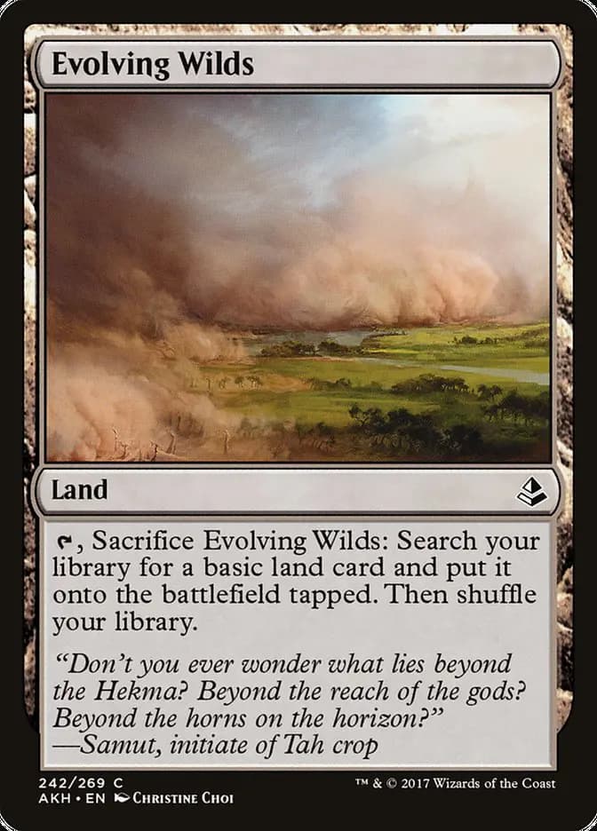 Card image of Evolving Wilds