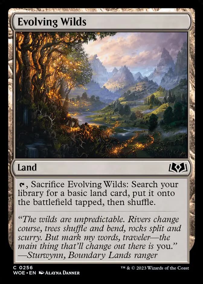 Card image of Evolving Wilds