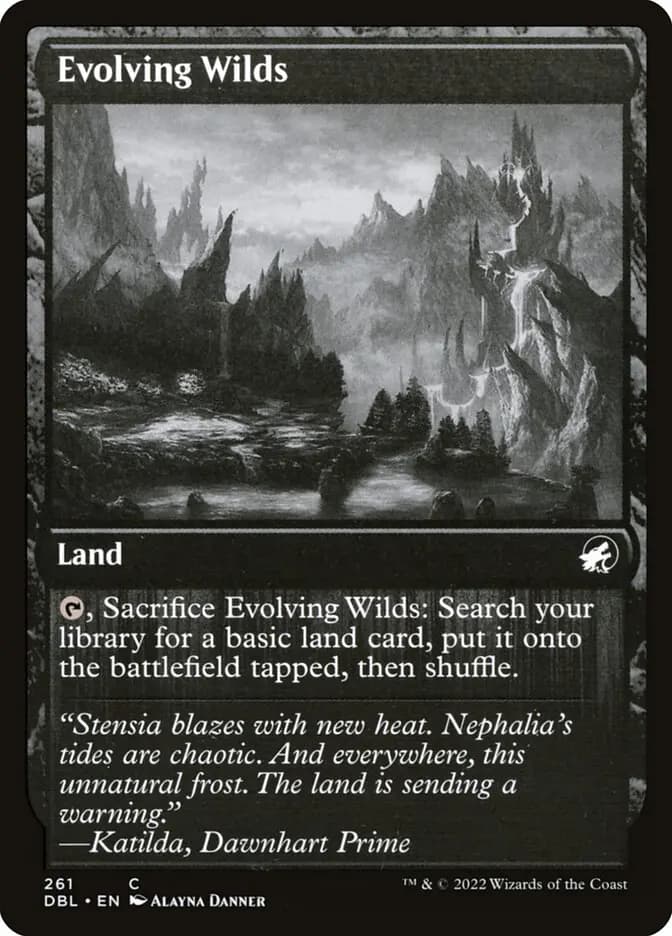 Card image of Evolving Wilds