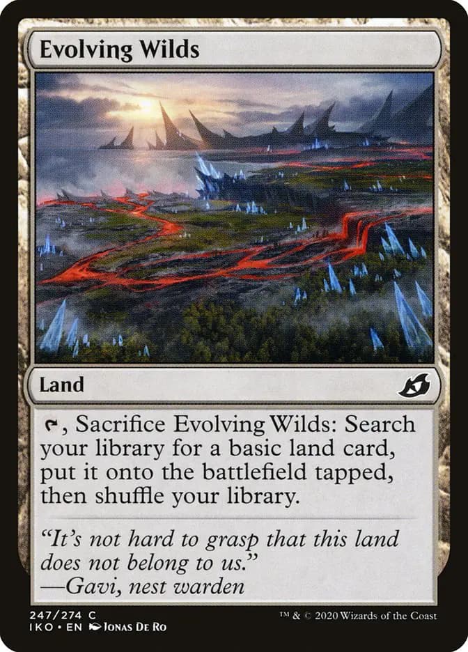 Card image of Evolving Wilds