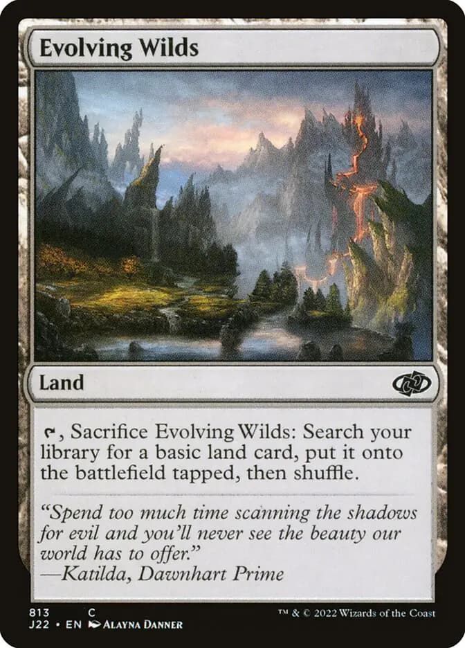 Card image of Evolving Wilds