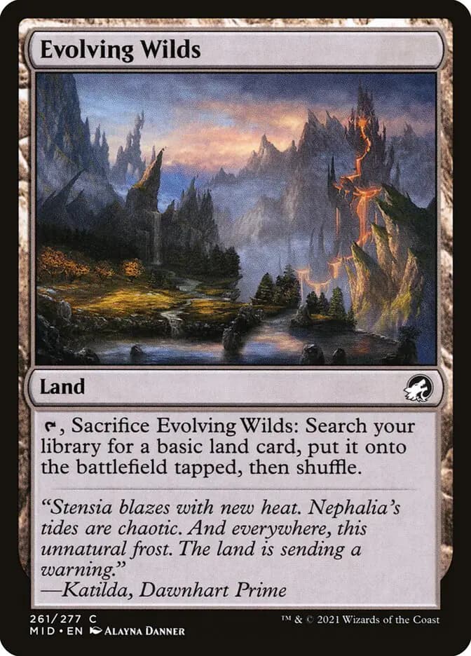 Card image of Evolving Wilds