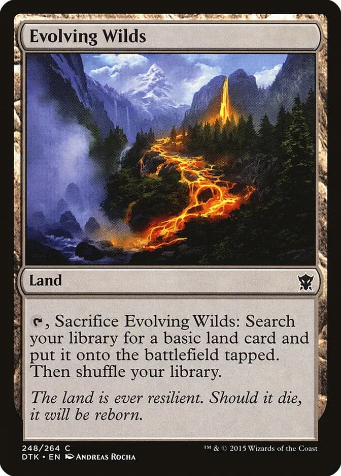 Card image of Evolving Wilds