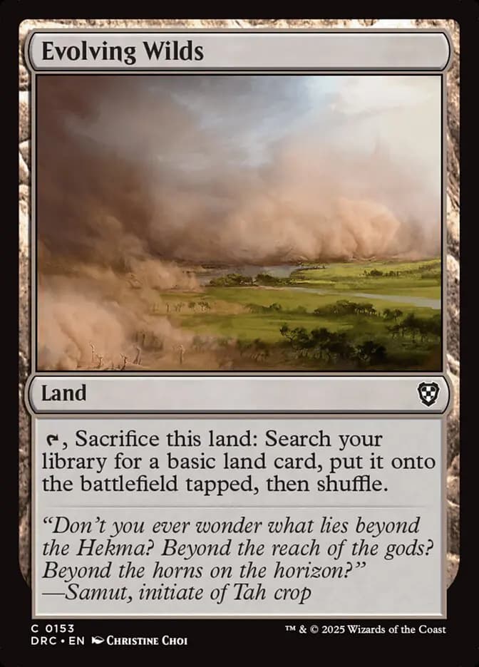 Card image of Evolving Wilds