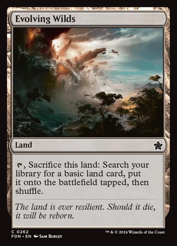 Card image of Evolving Wilds