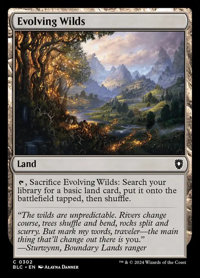 Card image of Evolving Wilds
