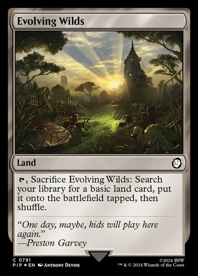 Card image of Evolving Wilds