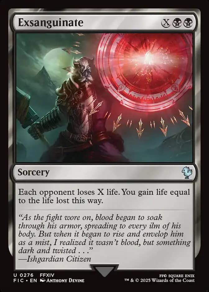 Card image of Exsanguinate