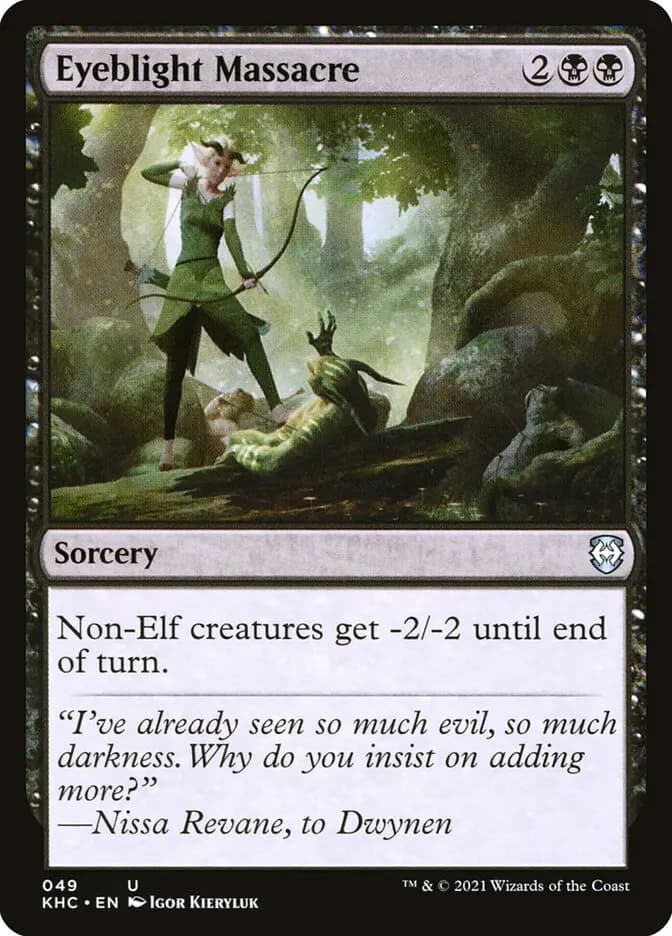 Card image of Eyeblight Massacre