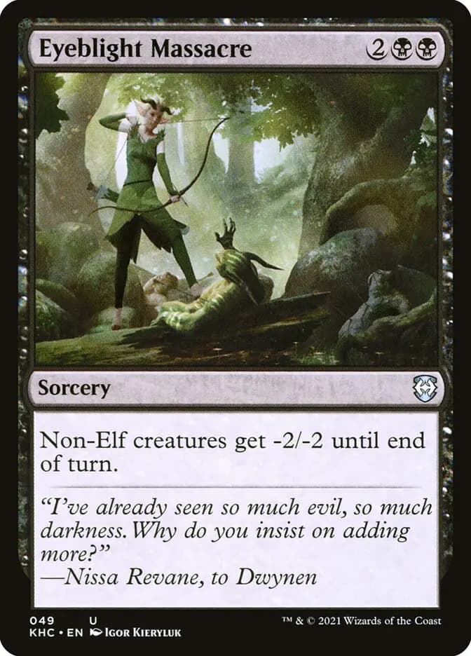 Card image of Eyeblight Massacre
