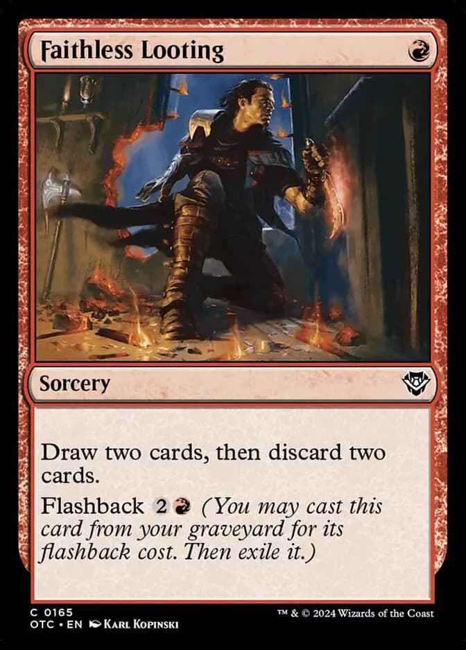 Card image of Faithless Looting