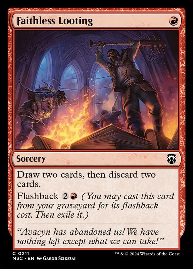 Card image of Faithless Looting