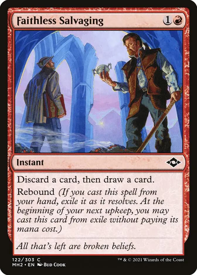 Card image of Faithless Salvaging