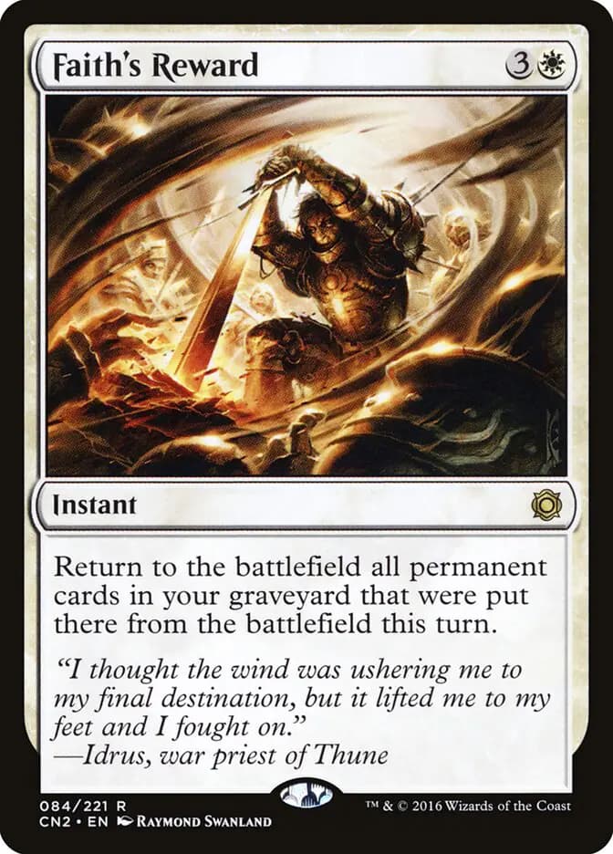 Card image of Faith's Reward