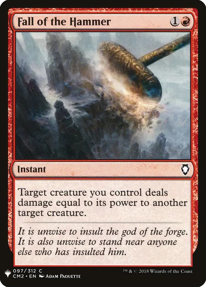 Card image of Fall of the Hammer