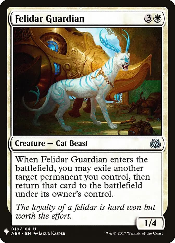Card image of Felidar Guardian
