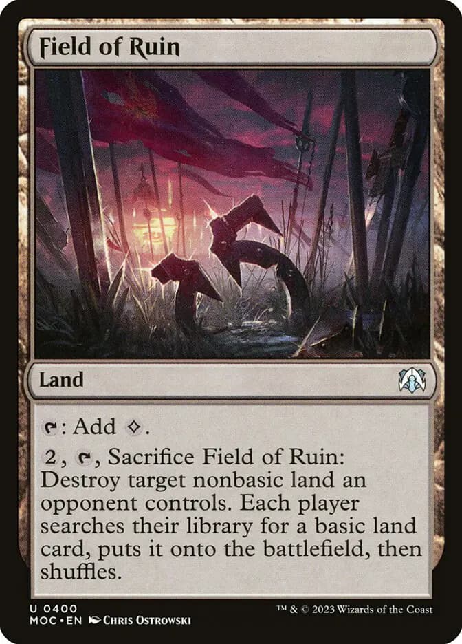 Card image of Field of Ruin