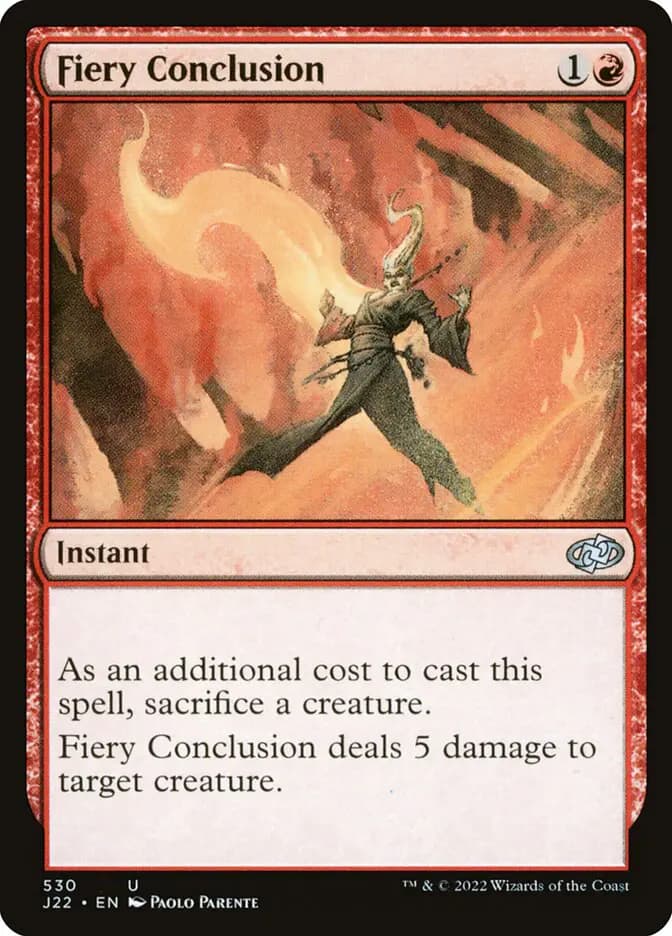 Card image of Fiery Conclusion
