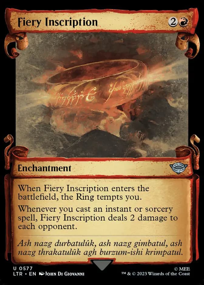 Card image of Fiery Inscription