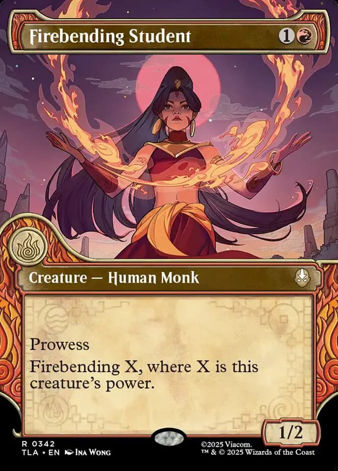 Card image of Firebending Student