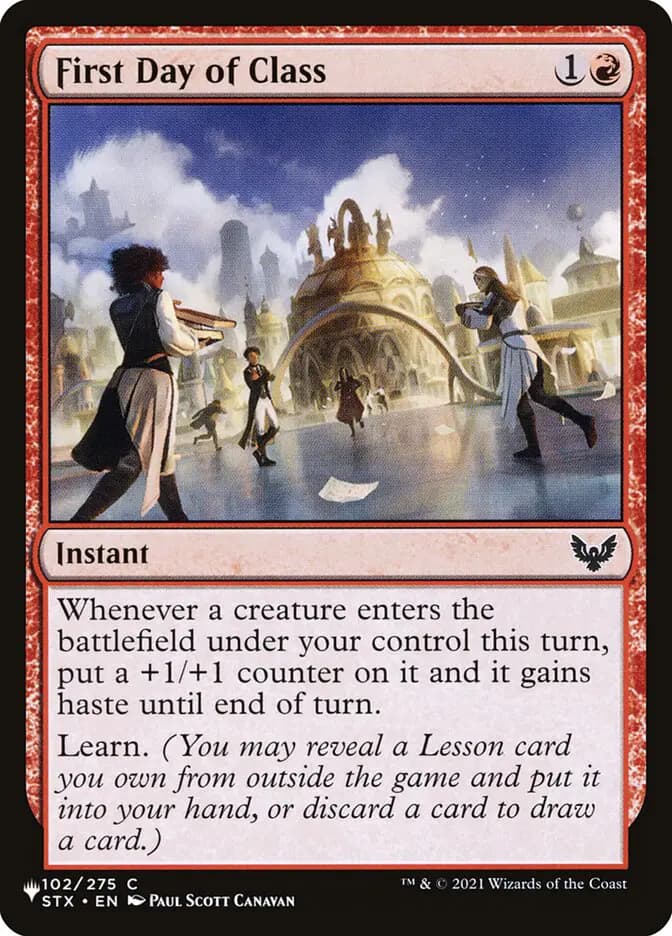 Card image of First Day of Class