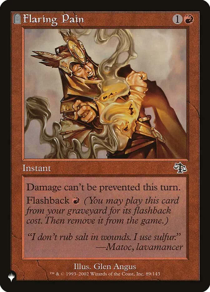 Card image of Flaring Pain