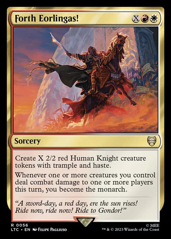 Card image of Forth Eorlingas!