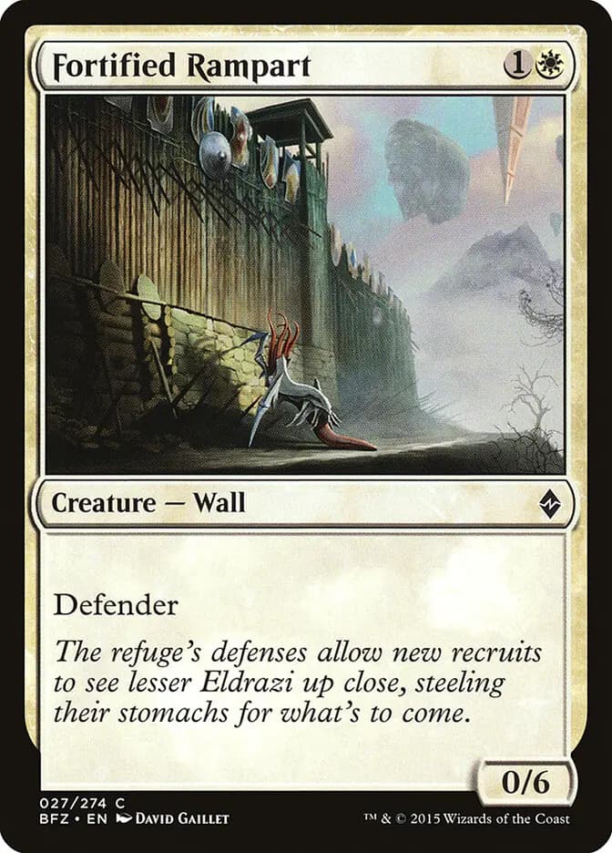 Card image of Fortified Rampart