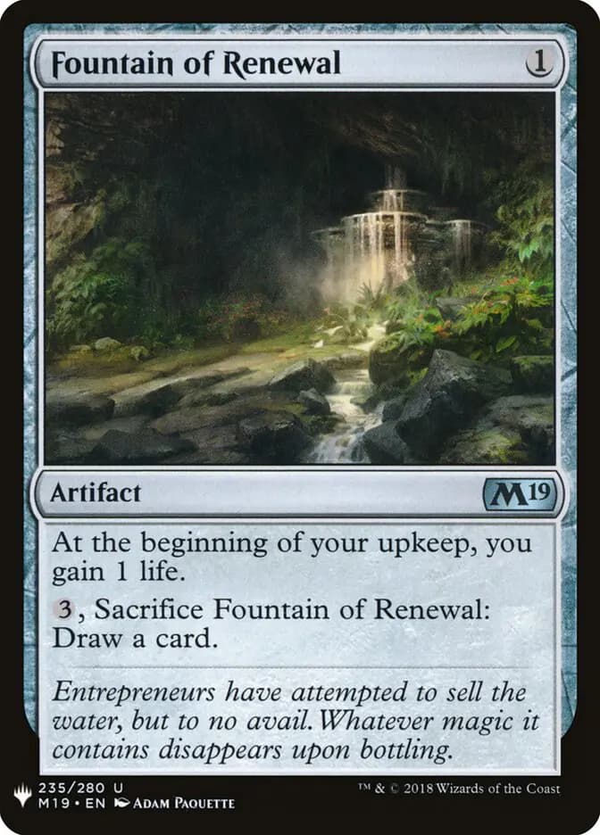 Card image of Fountain of Renewal