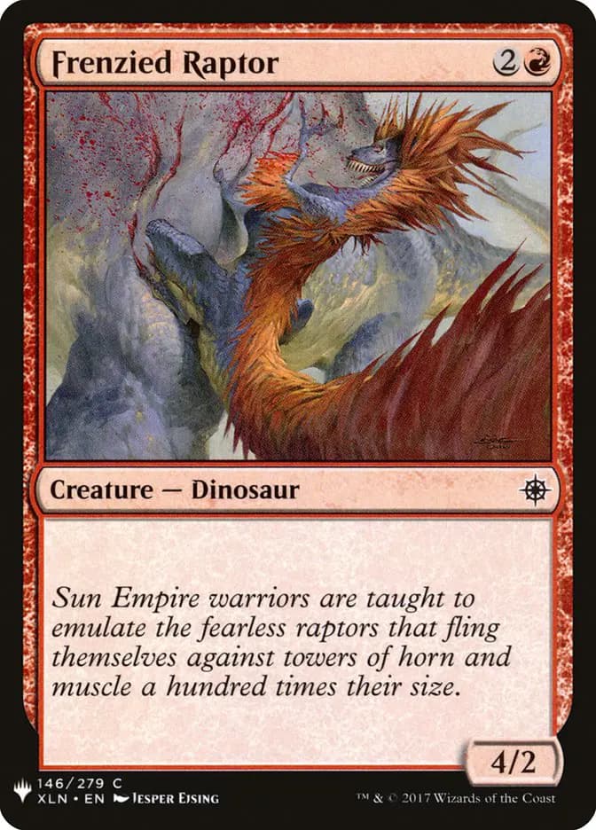 Card image of Frenzied Raptor