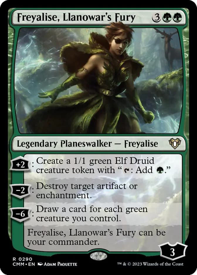 Card image of Freyalise, Llanowar's Fury