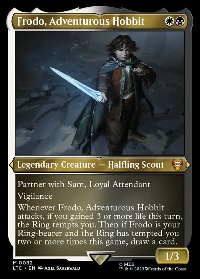 Card image of Frodo, Adventurous Hobbit