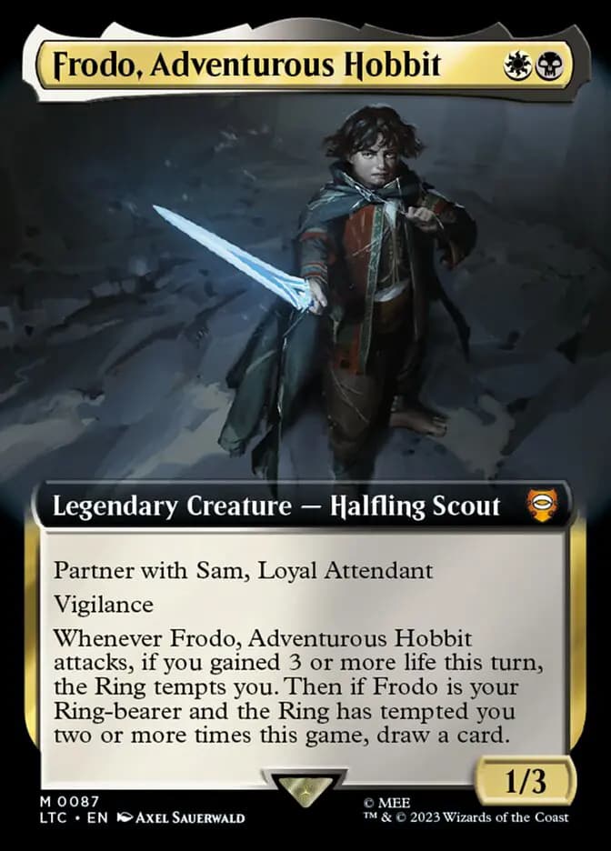 Card image of Frodo, Adventurous Hobbit
