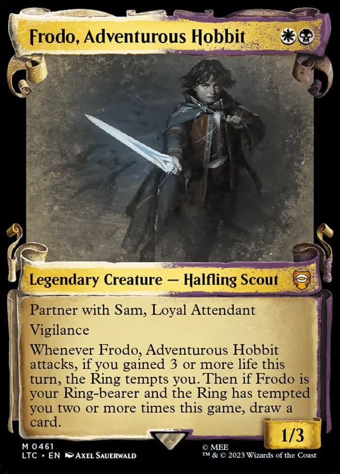 Card image of Frodo, Adventurous Hobbit
