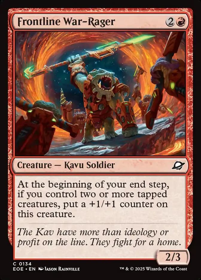 Card image of Frontline War-Rager