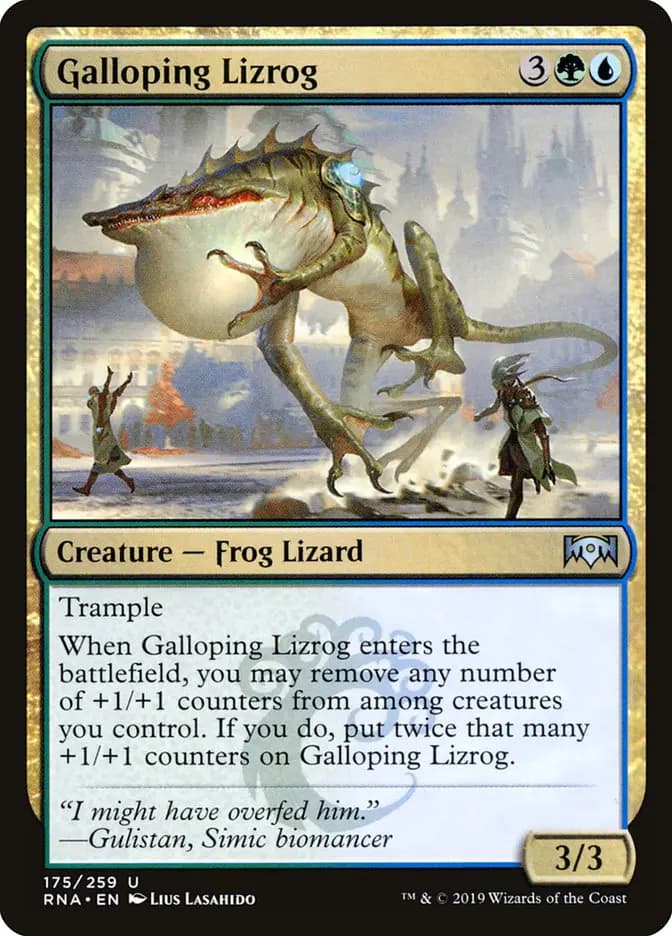 Card image of Galloping Lizrog