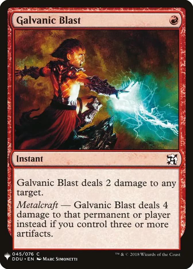 Card image of Galvanic Blast