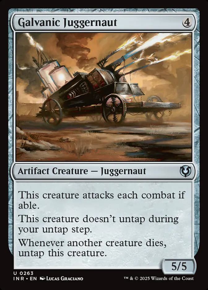 Card image of Galvanic Juggernaut