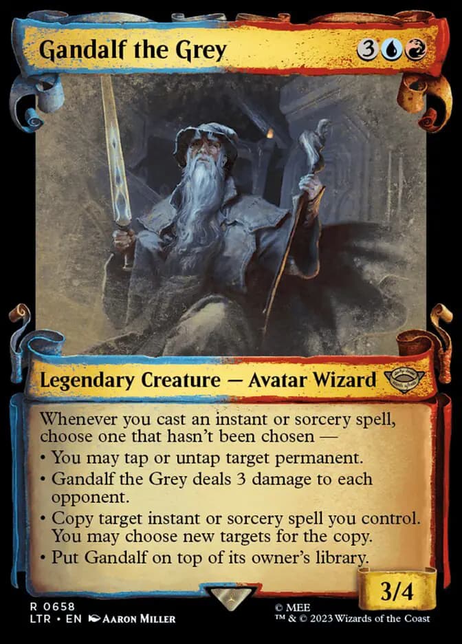 gandalf cards mtg the White LotR DOUBLE TRIGGERS Magic Custom Commander Deck draw a card. Magic the Gathering (mtg): LTR: