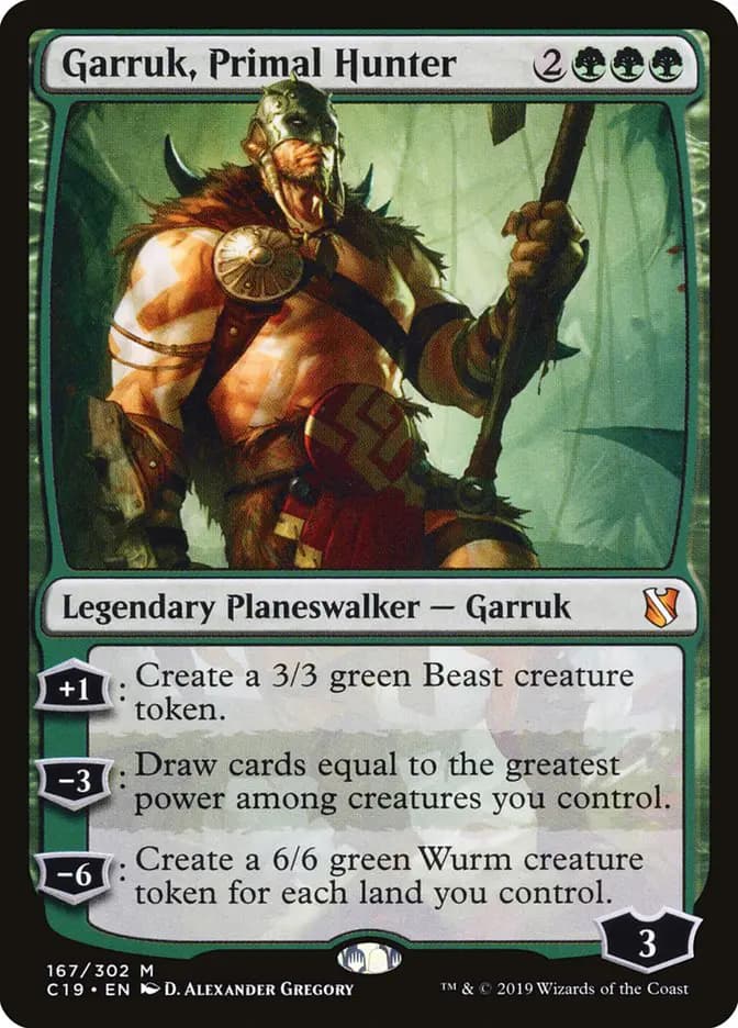 Card image of Garruk, Primal Hunter