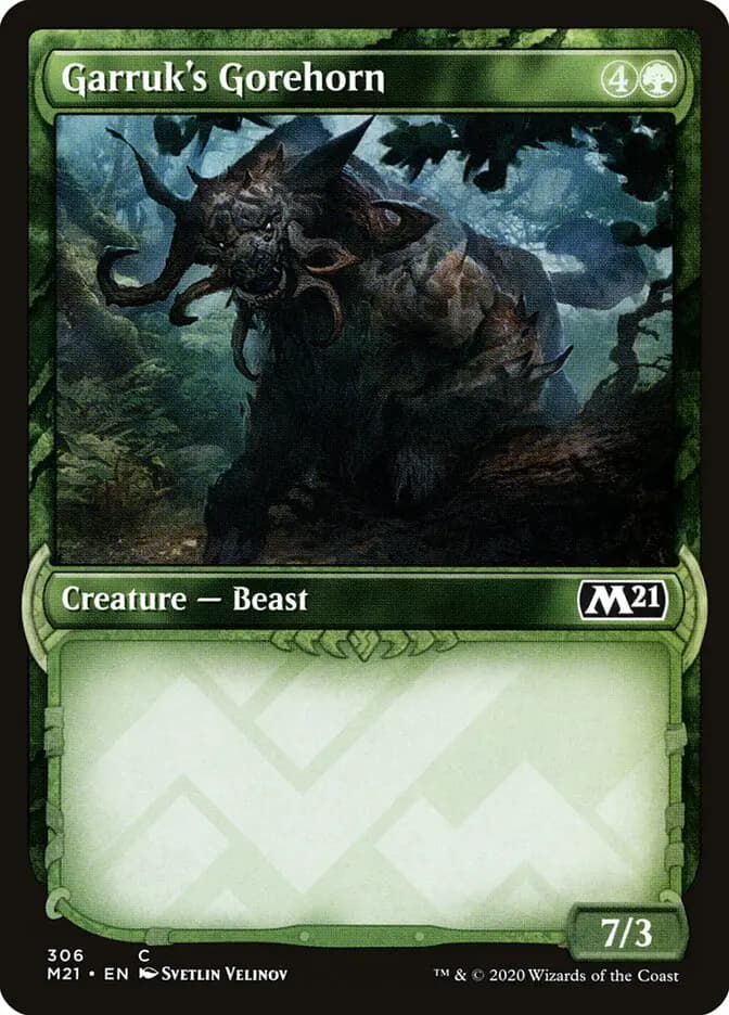 Card image of Garruk's Gorehorn