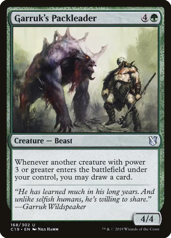 Card image of Garruk's Packleader