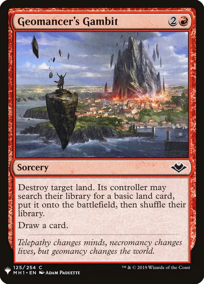 Card image of Geomancer's Gambit