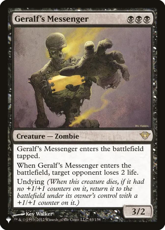 Card image of Geralf's Messenger