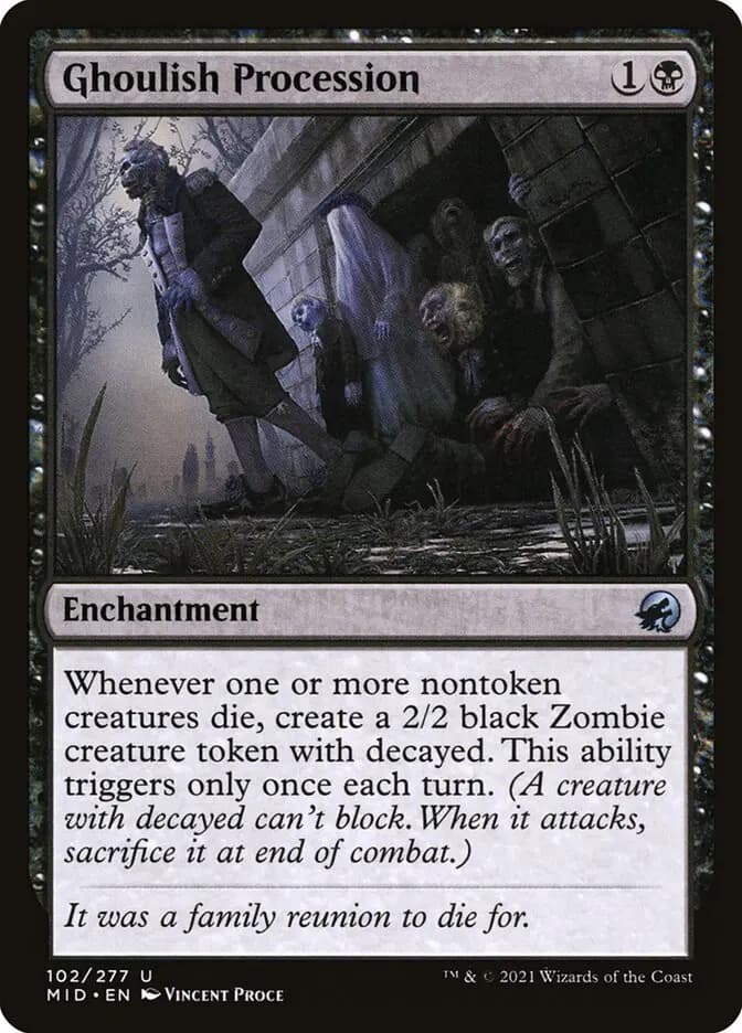 Card image of Ghoulish Procession