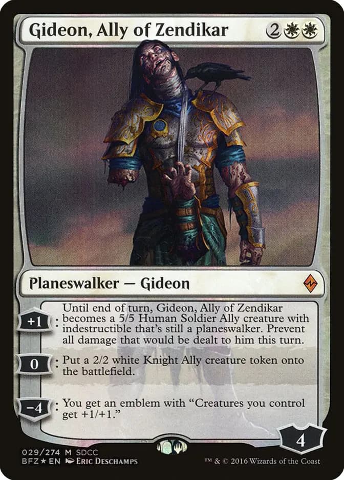 Card image of Gideon, Ally of Zendikar