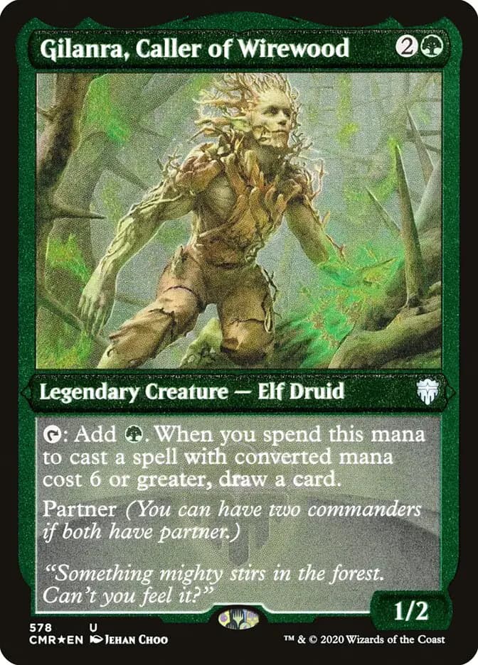 Card image of Gilanra, Caller of Wirewood