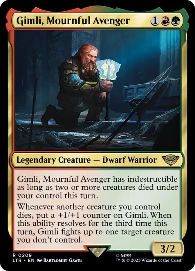 Card image of Gimli, Mournful Avenger