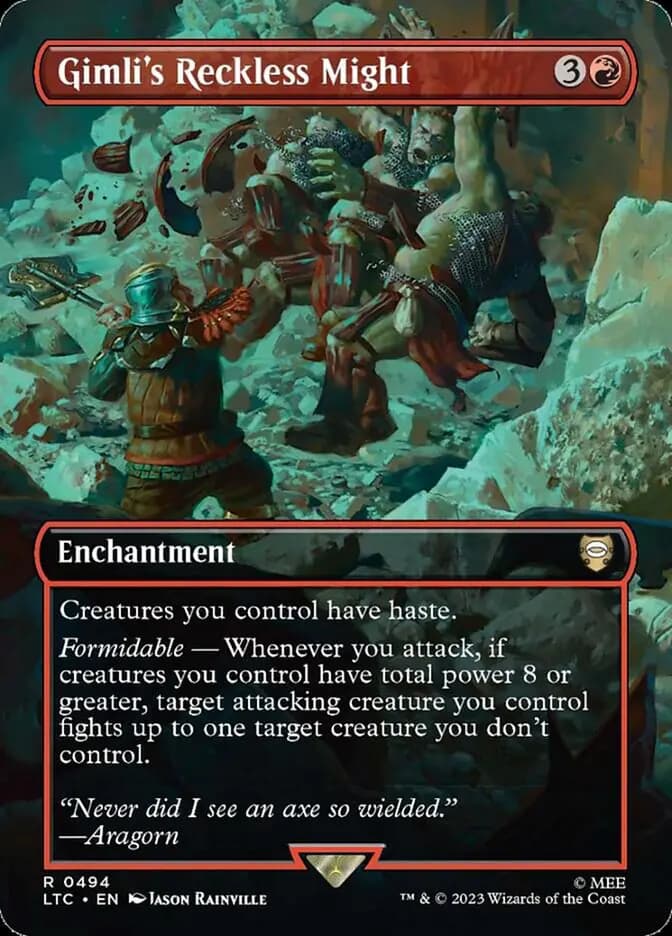 Card image of Gimli's Reckless Might