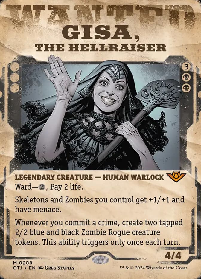 Card image of Gisa, the Hellraiser